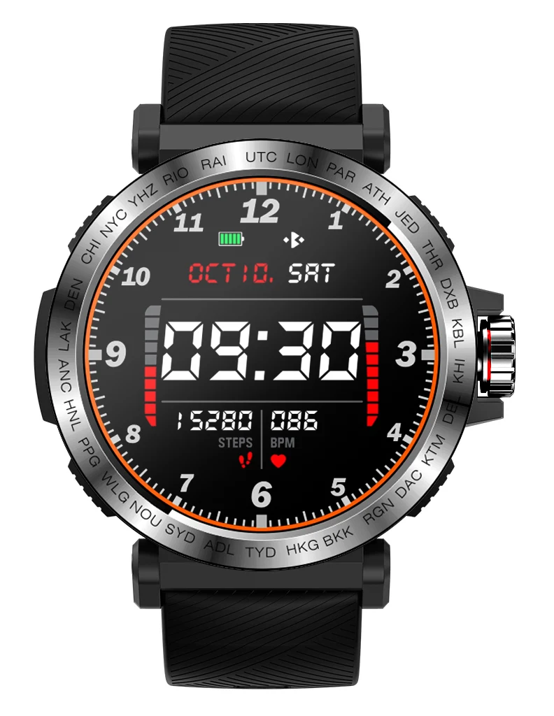 

SENBONO S18 Sport IP68 waterproof Smart Watch Full Screen Touch Men Clock Heart Rate Monitor Smartwatch Fitness Tracker Bracelet