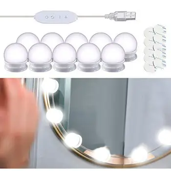 10Pcs Adhesive Dimmable USB 80 LED Makeup Mirror Bulb Light Kit with Switch 
10Pcs Adhesive Dimmable USB 80 LED Makeup Mirror Bulb Light Kit with Switch