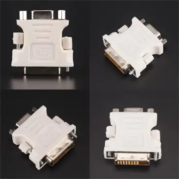 24+1 Pin DVI-D-D-M To VGA-F Adapter Video Computer Monitor Adapter - 25 Pin (Dual Link) DVI-D Male To 15 Pin VGA Female
24+1 Pin DVI-D-D-M To VGA-F Adapter Video Computer Monitor Adapter - 25 Pin (Dual Link) DVI-D Male To 15 Pin VGA Female
