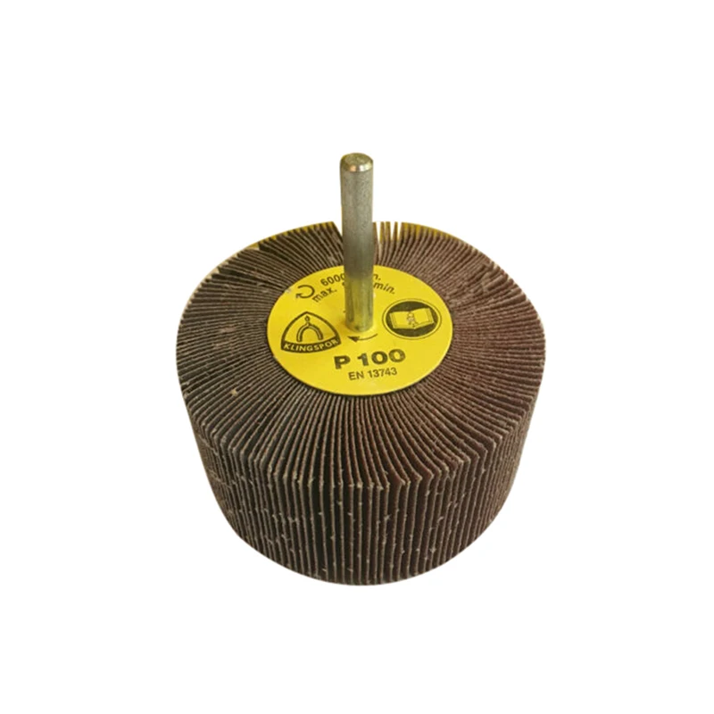 

10*Grinding Wheels 60grit Sanding Grinding Abrasive Flap Wheel With Shank Metal Wood DIY Polishing Woodworking