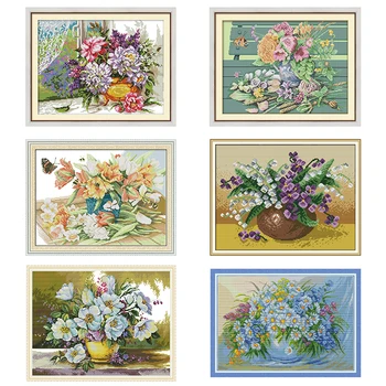 Oil painting vase series cross stitch set 11CT14CT embroidery needlework kit DMC cross stitch kit DIY handmade embroidery crafts
Oil painting vase series cross stitch set 11CT14CT embroidery needlework kit DMC cross stitch kit DIY handmade embroidery crafts