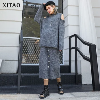 XITAO Tide Plus Size 2 Pieces Set Women Western Style Off Shoulder Top Sexy Clothes 2019 Fashion Turtleneck Skirt New ZLL4396
XITAO Tide Plus Size 2 Pieces Set Women Western Style Off Shoulder Top Sexy Clothes 2019 Fashion Turtleneck Skirt New ZLL4396