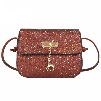 2020 New Glitter Women Messenger Shoulder Bag Shining PU Leather Party Day Purses Handbags Deer Sequin Decor Crossbody 
2020 New Glitter Women Messenger Shoulder Bag Shining PU Leather Party Day Purses Handbags Deer Sequin Decor Crossbody
