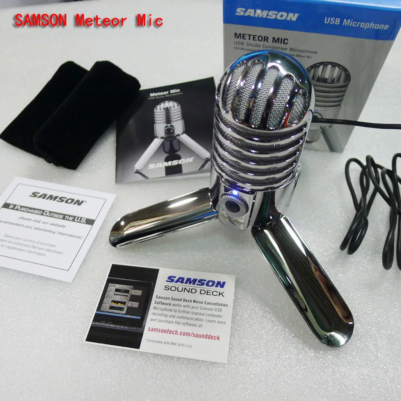 Микрофон конденсаторный SAMSON Meteor USB-конденсаторный кардиоидный микрофон для