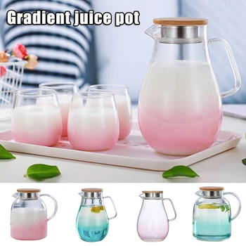 High Borosilicate Heat-resistant Glass Kettle Juice Pot Large Capacity Gradient with Handle Lid VJ-Drop
High Borosilicate Heat-resistant Glass Kettle Juice Pot Large Capacity Gradient with Handle Lid VJ-Drop
