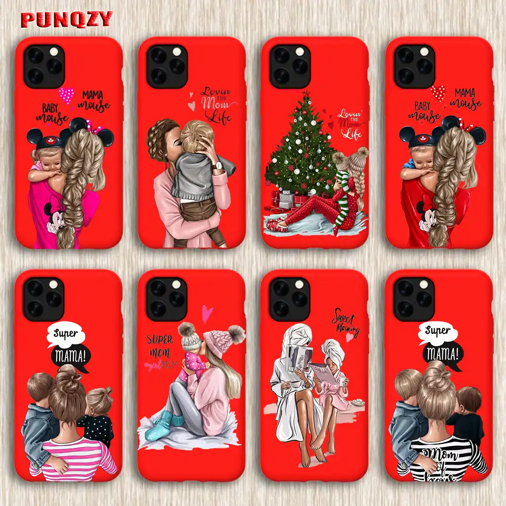 cute baby super girl mom love case for iphone 11 pro max 5 5s 6