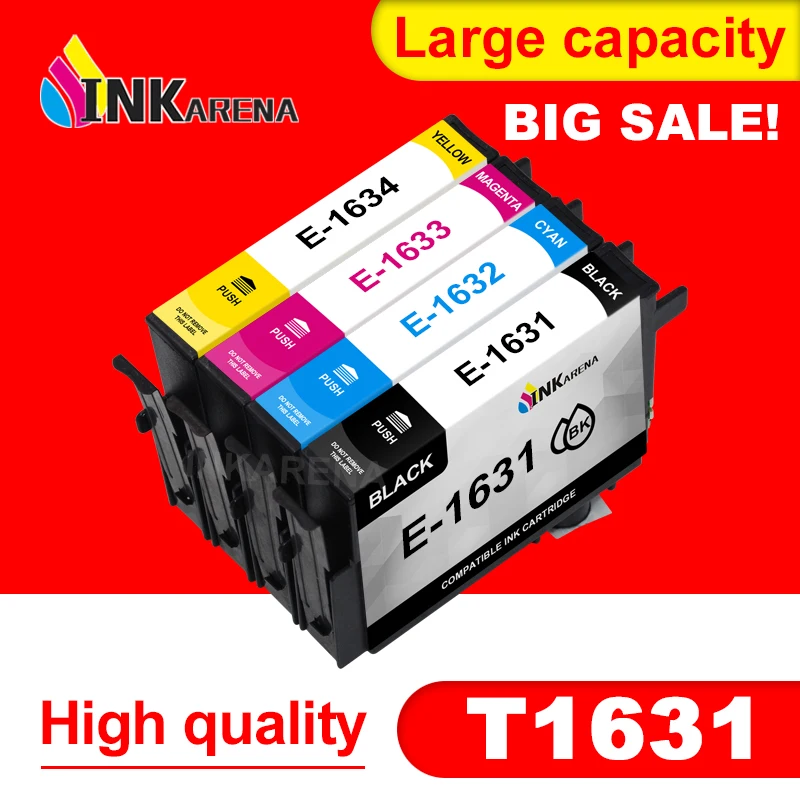16XL Ink Cartridge for Epson T1631 T1632 T1633 T1634 For Epson WorkForce WF-2010W WF 2510WF 2520NF 2530WF 2540WF 2630WF 2650DWF
16XL Ink Cartridge for Epson T1631 T1632 T1633 T1634 For Epson WorkForce WF-2010W WF 2510WF 2520NF 2530WF 2540WF 2630WF 2650DWF