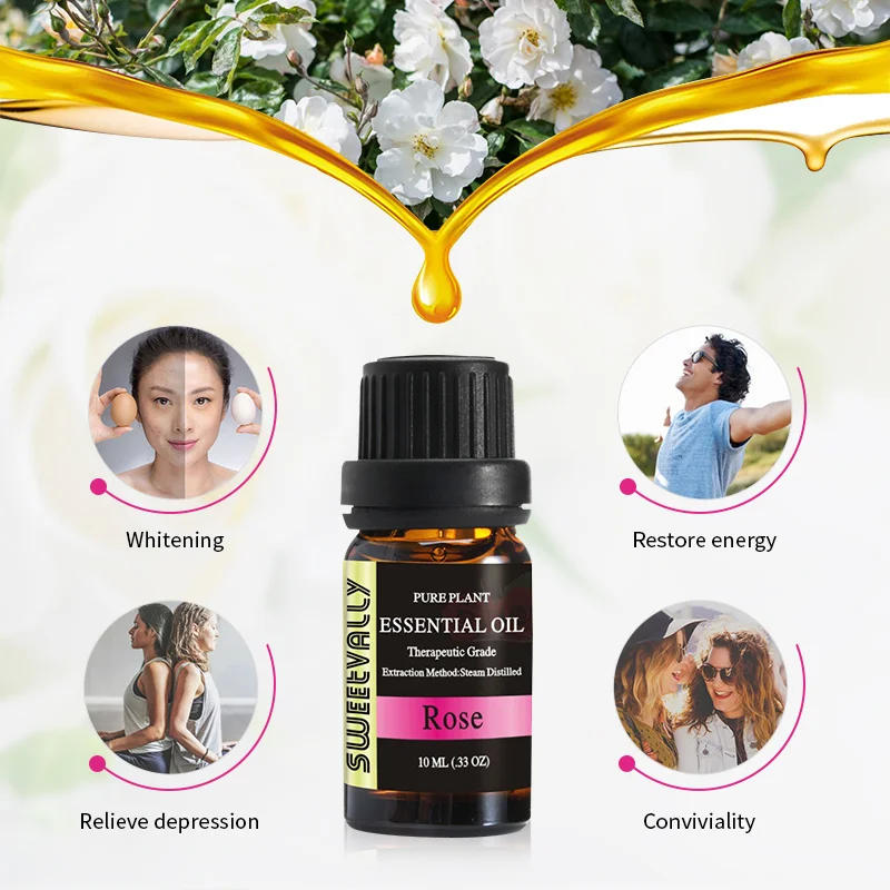 10ml Rose Essential Oil for Aromatherapy Diffusers Natural Essential Oils Relieve Stress Help Sleep Plant Fragrance oil
10ml Rose Essential Oil for Aromatherapy Diffusers Natural Essential Oils Relieve Stress Help Sleep Plant Fragrance oil