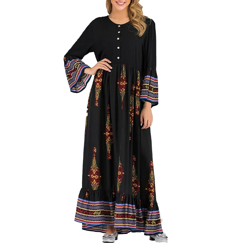 Abaya Dress Women Muslim Clothes Random Print Position 2020 Fashion Button Islam Dresses Ladies Dubai Vestidos
Abaya Dress Women Muslim Clothes Random Print Position 2020 Fashion Button Islam Dresses Ladies Dubai Vestidos
