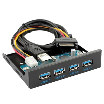 PCI-E to 4 Ports USB 3.0 PC Front Panel USB Expansion Card PCIE USB Adapter 3.5" USB3.0 Front Panel Bracket PCI Express 
PCI-E to 4 Ports USB 3.0 PC Front Panel USB Expansion Card PCIE USB Adapter 3.5" USB3.0 Front Panel Bracket PCI Express