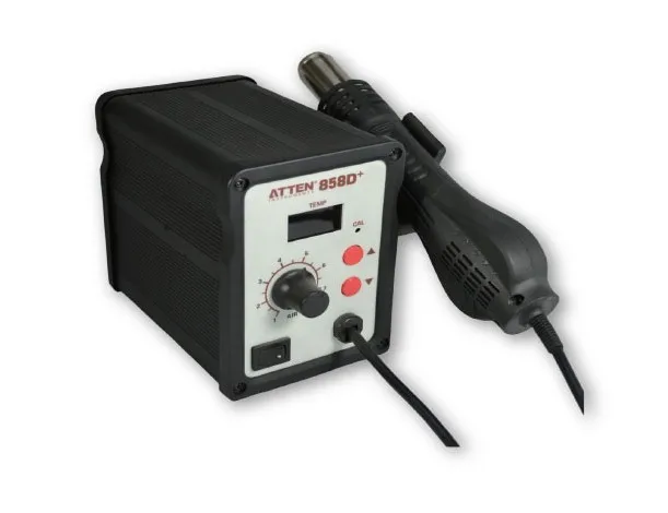 AT858D+ Compact Hot Air Rework Station Light weight with LED display quick heating up precise constant temperature control
AT858D+ Compact Hot Air Rework Station Light weight with LED display quick heating up precise constant temperature control