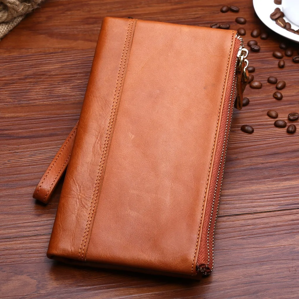 2019 New Style MEN'S Leather Wallet Fashion Double Zipper Clutch Long Verticle Phone Coin Purse
2019 New Style MEN'S Leather Wallet Fashion Double Zipper Clutch Long Verticle Phone Coin Purse