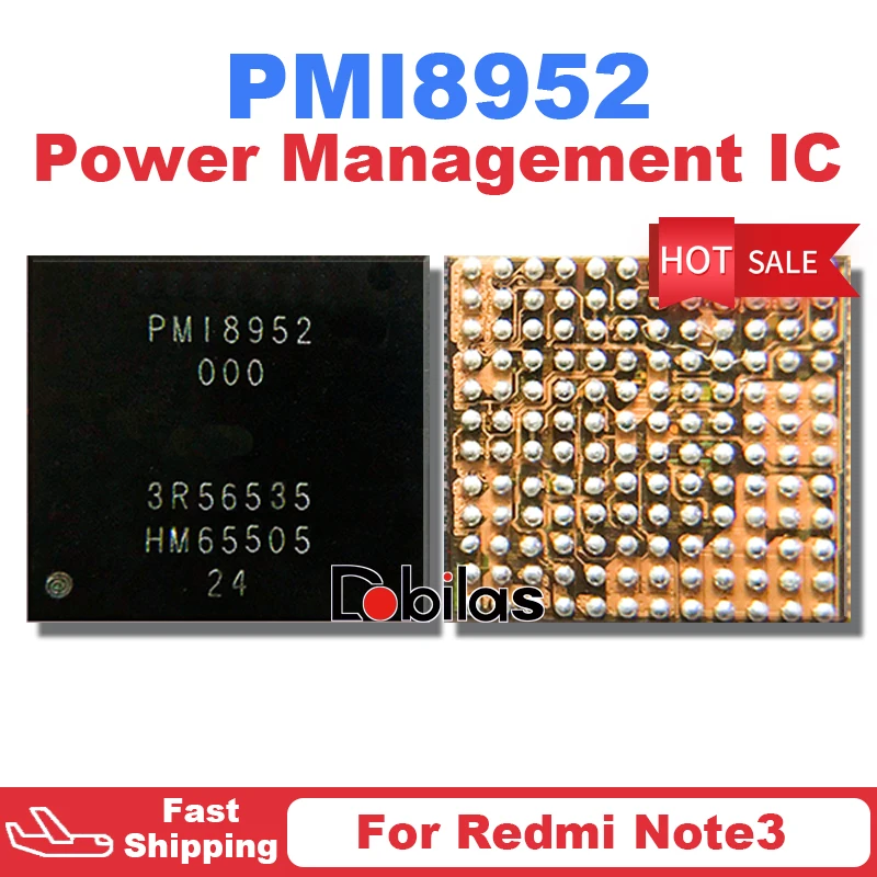 

5Pcs PMI8952 000 For Redmi Note 3 Power Supply IC BGA Power Management Supply Chip Mobile Phone Integrated Circuits Chipset