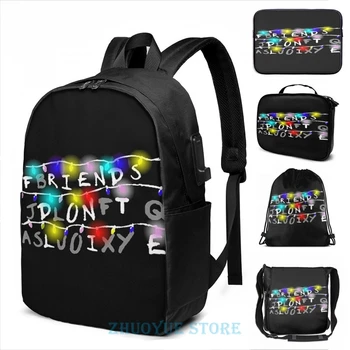 Funny Graphic print Stranger Things - Friends Don't Lie USB Charge Backpack men School bags Women bag Travel laptop bag
Funny Graphic print Stranger Things - Friends Don't Lie USB Charge Backpack men School bags Women bag Travel laptop bag