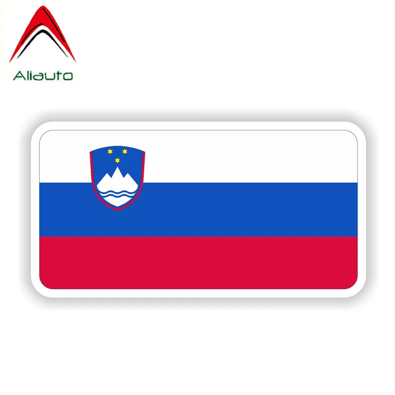 

Aliauto Personality Creative Car Sticker Motorcycle Waterproof Sunscreen Anti-UV Reflective Decal Slovenia Flag,16cm*8cm