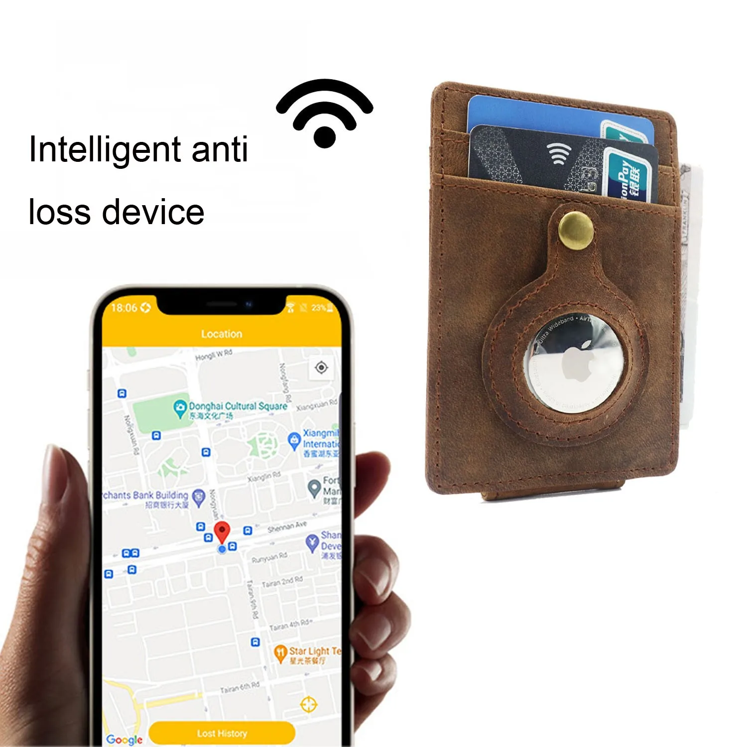 Креативный мужской кошелек с отделением для карт и Rfid-защитой 2021 кожаный