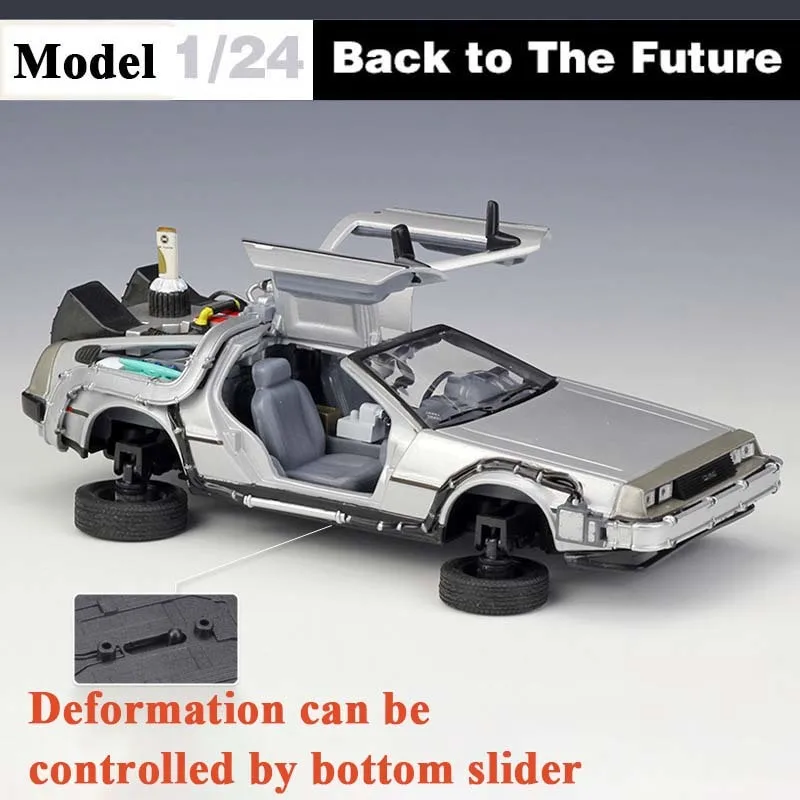 WELLY 1:24 Part 2 Time Machine BACK TO THE FUTURE car model toy flight version DeLorean DMC-12 Diecast alloy car Kids Toys Gift
WELLY 1:24 Part 2 Time Machine BACK TO THE FUTURE car model toy flight version DeLorean DMC-12 Diecast alloy car Kids Toys Gift
