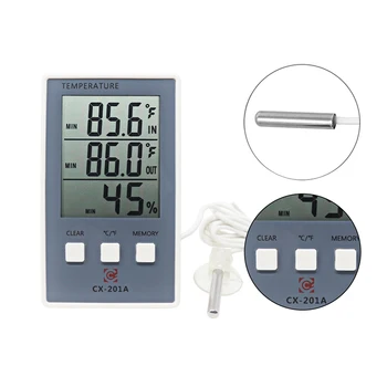 House Digital Thermometer Hygrometer Indoor Outdoor Temperature Humidity Meter C/F LCD Display Sensor Probe Weather Station
House Digital Thermometer Hygrometer Indoor Outdoor Temperature Humidity Meter C/F LCD Display Sensor Probe Weather Station