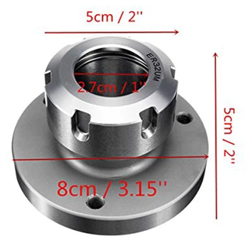 New 80mm Diameter ER-32 Collet Chuck Compact Lathe Tight Tolerance CNC Collect Chuck
New 80mm Diameter ER-32 Collet Chuck Compact Lathe Tight Tolerance CNC Collect Chuck