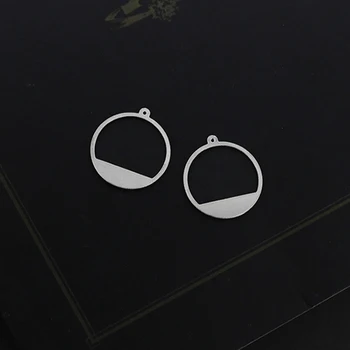 Making Jewelry Findings Round Stainless Steel Bead Metal Pendant Laser Cut Circle Steel Charm For DIY Necklace Earrings
Making Jewelry Findings Round Stainless Steel Bead Metal Pendant Laser Cut Circle Steel Charm For DIY Necklace Earrings