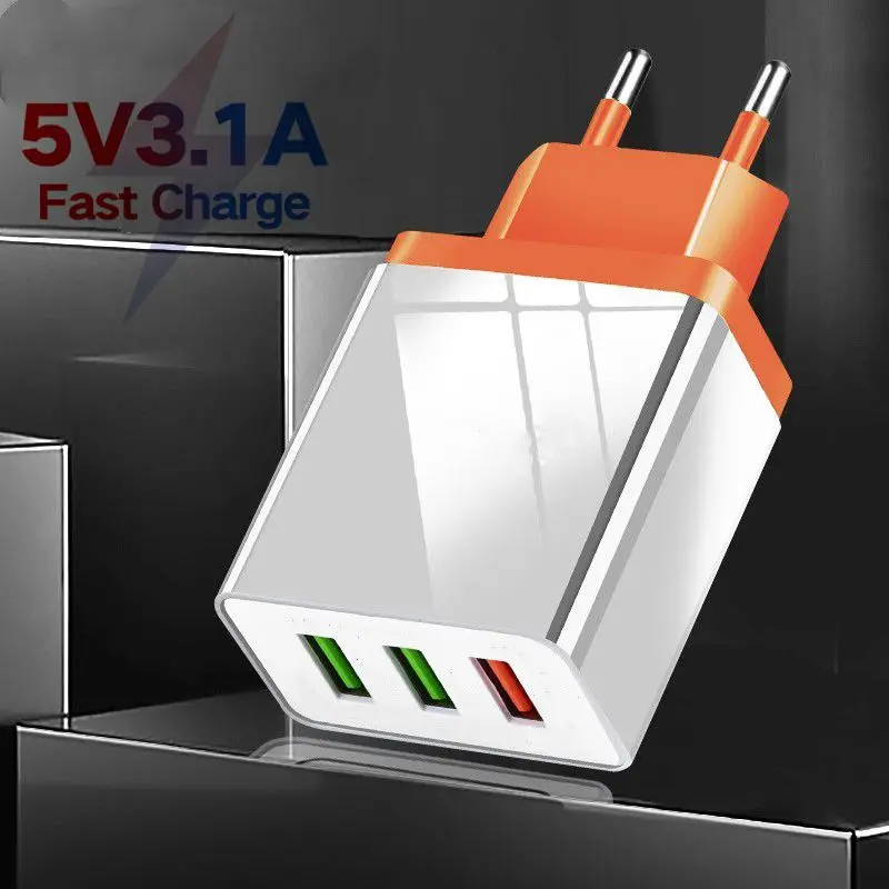 USB Wall Charger for iPhone 7 8 X XR Fast Charger for Samsung S8 S9 S10 A70 3Port USB Adapter For Huawei P20 P30 Xiaomi redmi 4x
USB Wall Charger for iPhone 7 8 X XR Fast Charger for Samsung S8 S9 S10 A70 3Port USB Adapter For Huawei P20 P30 Xiaomi redmi 4x