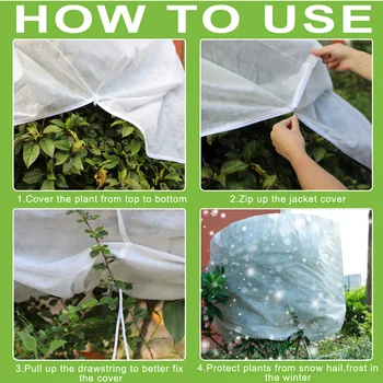 Plant Covers Freeze Protection Plant Frost Blanket Reusable Shrub Jacket Covers with Zipper for Cold Weather 215.9*190.5cm
Plant Covers Freeze Protection Plant Frost Blanket Reusable Shrub Jacket Covers with Zipper for Cold Weather 215.9*190.5cm