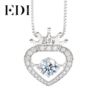 EDI Beating Heart Pendant Necklace Real 18K 0.9ctw Moissanites Heart and Royal Crown Halo Pendant Women Anniversary Jewelry Gift
EDI Beating Heart Pendant Necklace Real 18K 0.9ctw Moissanites Heart and Royal Crown Halo Pendant Women Anniversary Jewelry Gift
