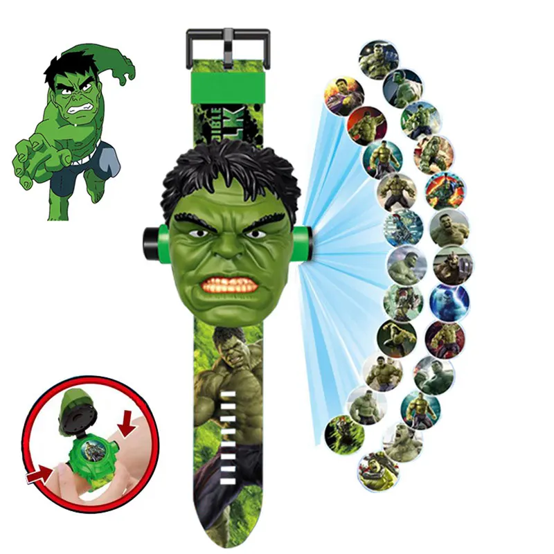 Disney Marvel Hulk Ironman Spiderman Frozen Children's Anime Watch Toy Action Figures Mickey Mouse Minnie kids Christmas gift | Игрушки и