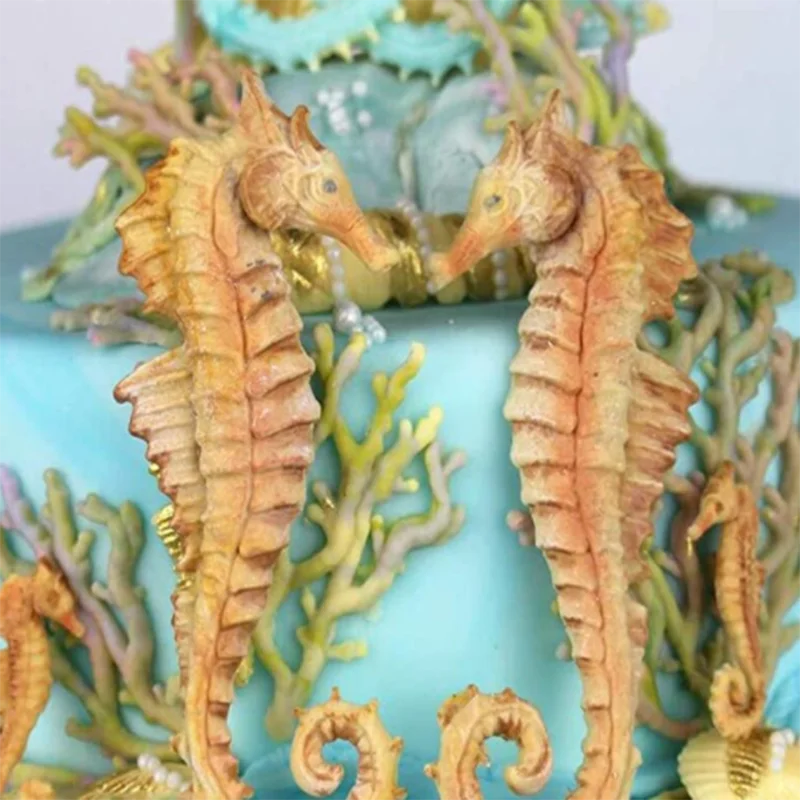 Three Seahorses  Plaster Mould/Mold/Moulds/Molds 51843 