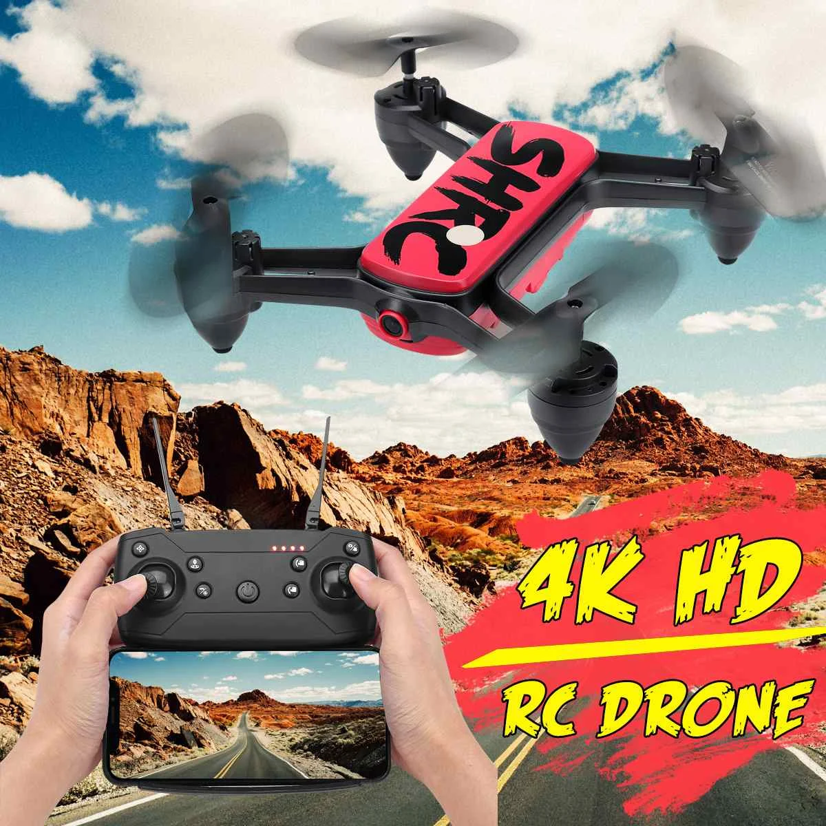 GPS 4K HD Camera RC Drone 5G Wifi FPV RC Helicopter Headless 30 Minutes Flight Time 360 Degrees Roll Flip Remote Quadrocopter
GPS 4K HD Camera RC Drone 5G Wifi FPV RC Helicopter Headless 30 Minutes Flight Time 360 Degrees Roll Flip Remote Quadrocopter
