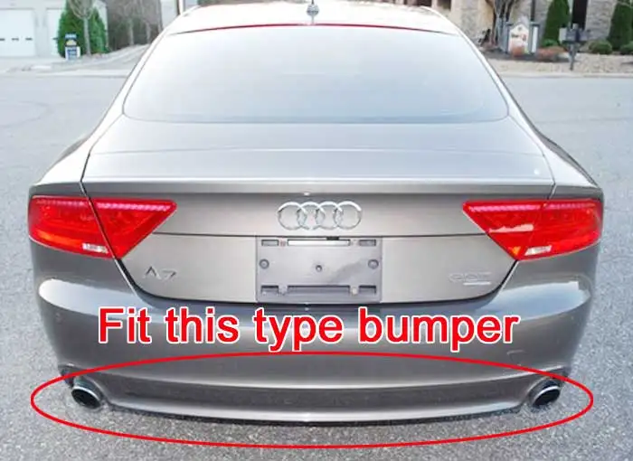 REAL CARBON FIBER MTM Rear Diffuser Fit For Audi A7 Non-Sline Bumper 2011-2014