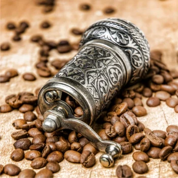 Imported red copper manual grinder household hand grinder glutinous rice dumpling filling coffee beans pepper medicated diet