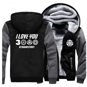 Iron Man Tony Stark i Love You 3000 Sweatshirt Keep Warm Winter Hot Sale Men Jacket Hooded Casual Thick The Avengers Hoodie 2020
Iron Man Tony Stark i Love You 3000 Sweatshirt Keep Warm Winter Hot Sale Men Jacket Hooded Casual Thick The Avengers Hoodie 2020