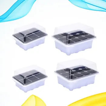 4 Pcs Seedling Tray Sprout Plate 6/12 Cells Nursery Pots Tray with Transparent Lids Box for Gardening Bonsai DIY (6 and 12 Cells
4 Pcs Seedling Tray Sprout Plate 6/12 Cells Nursery Pots Tray with Transparent Lids Box for Gardening Bonsai DIY (6 and 12 Cells