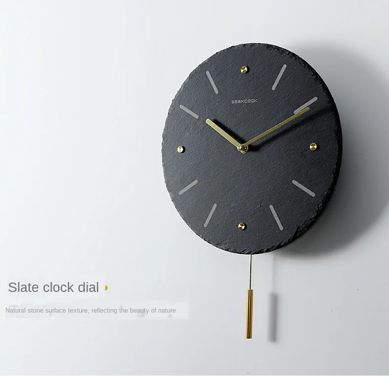 Modern Pendulum Clock Wall Creative Living Room
