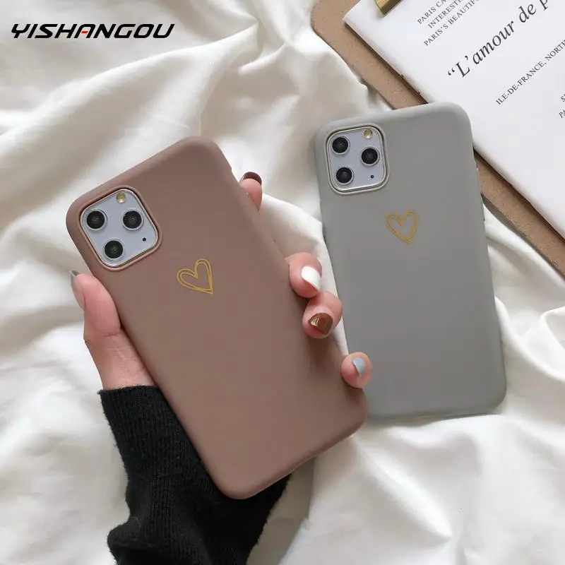 Plating Love Heart Soft Phone Case For iphone 11 Pro 6 6S 7 8 Plus XS Max XR X Couple Case Gold Blocking Printed Back Phone Case
Plating Love Heart Soft Phone Case For iphone 11 Pro 6 6S 7 8 Plus XS Max XR X Couple Case Gold Blocking Printed Back Phone Case