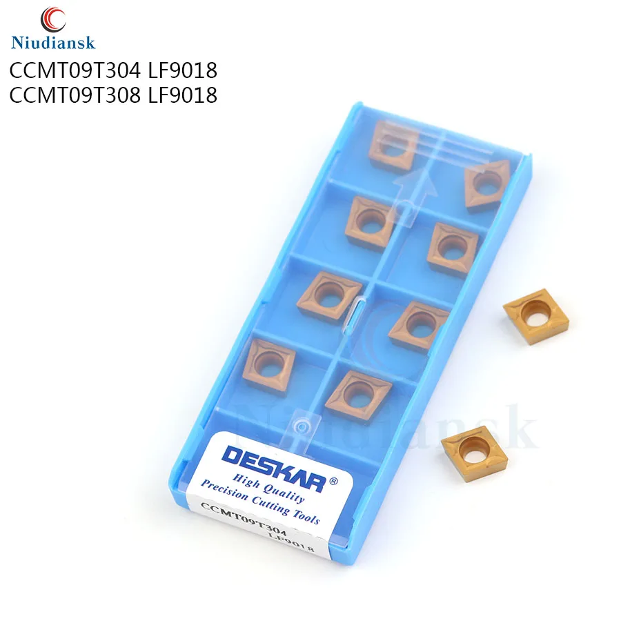 10 шт. CCMT09T304 CCMT09T308 LF9018 внешний токарный инструмент 100% оригинальная твердосплавная