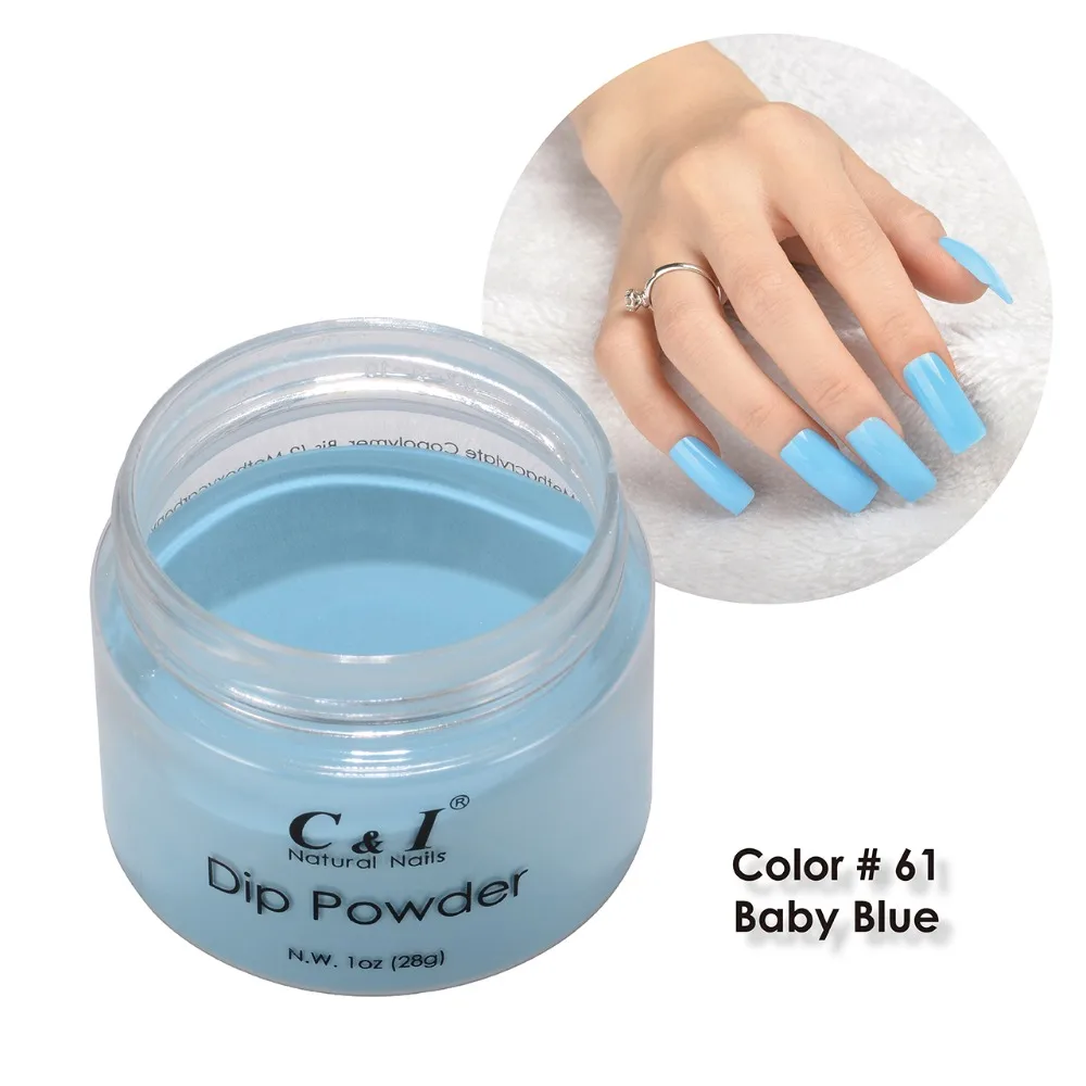 C&I Dip Powder Color # 61 Baby Blue 1
