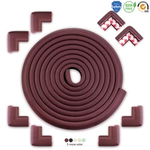 5 m + 8 pçs segurança do bebê guarda de canto de borda de prova de segurança mesa protetor de canto crianças proteção móveis pára-choques canto almofada(China)