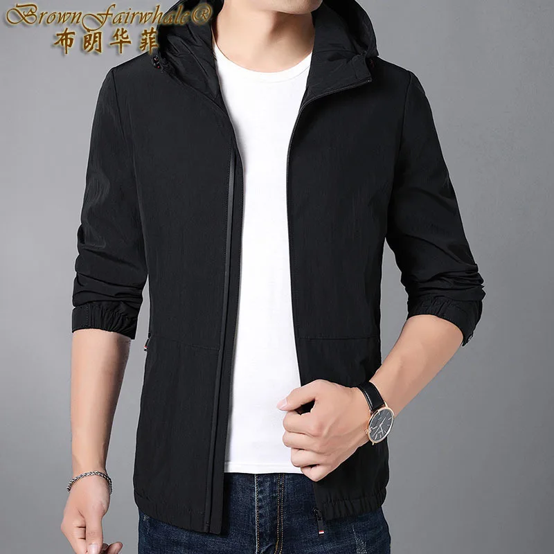 Brownfairwhale Autumn And Winter Men'S Wear Jacket Casual Hooded Solid Color Windproof Jacket Youth Slim Fit Thin
Brownfairwhale Autumn And Winter Men'S Wear Jacket Casual Hooded Solid Color Windproof Jacket Youth Slim Fit Thin