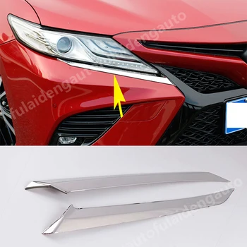 2pcs For Toyota Camry 2018 2019 stainless steel Front Headlights eyelid eye lid cover Eyebrows Car Accessories 
2pcs For Toyota Camry 2018 2019 stainless steel Front Headlights eyelid eye lid cover Eyebrows Car Accessories