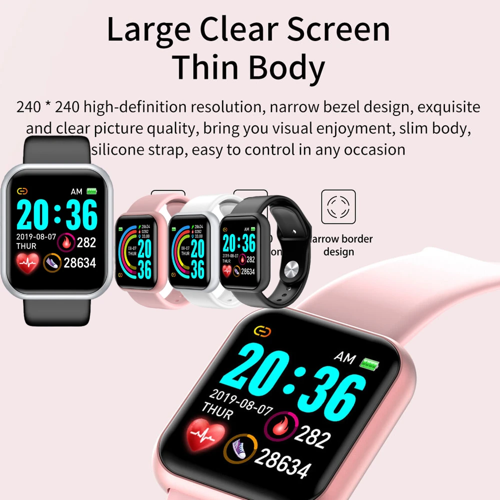 D20Pro Reloj Smart Watch Men Fitness Tracker Bracelet Pedometer Smartwatch 2020 Women Heart Rate Smart Band Watches Y68 amazfit
D20Pro Reloj Smart Watch Men Fitness Tracker Bracelet Pedometer Smartwatch 2020 Women Heart Rate Smart Band Watches Y68 amazfit