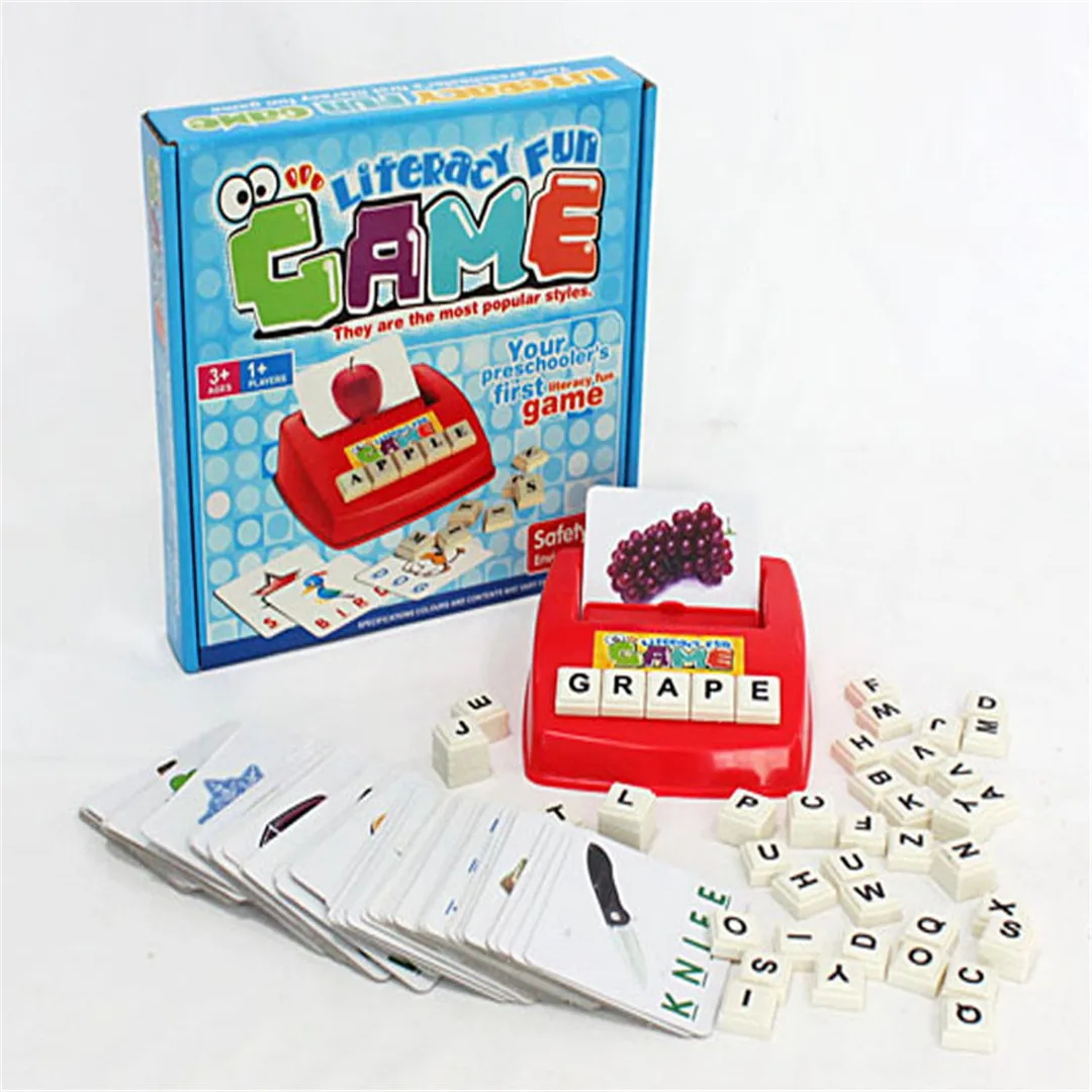 Children'S Educational Toy Board Game Lettered Spelling Intelligence Learning English with Pictures Literacy Card Platter Parent
Children'S Educational Toy Board Game Lettered Spelling Intelligence Learning English with Pictures Literacy Card Platter Parent