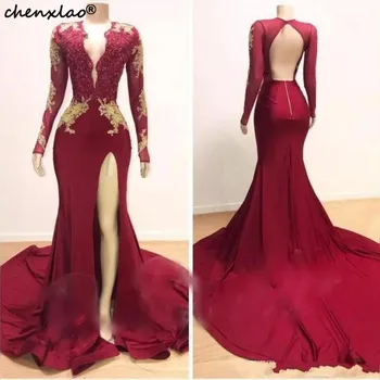 Mermaid Formal Evening Dress Party Long Sleeves V Neck Lace Backless Islamic Dubai Saudi Split Front Evening Gown
Mermaid Formal Evening Dress Party Long Sleeves V Neck Lace Backless Islamic Dubai Saudi Split Front Evening Gown