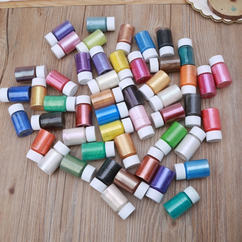 Shop Generic 50Colors Pigments Brilliant Mica Kit Epoxy Resin Online