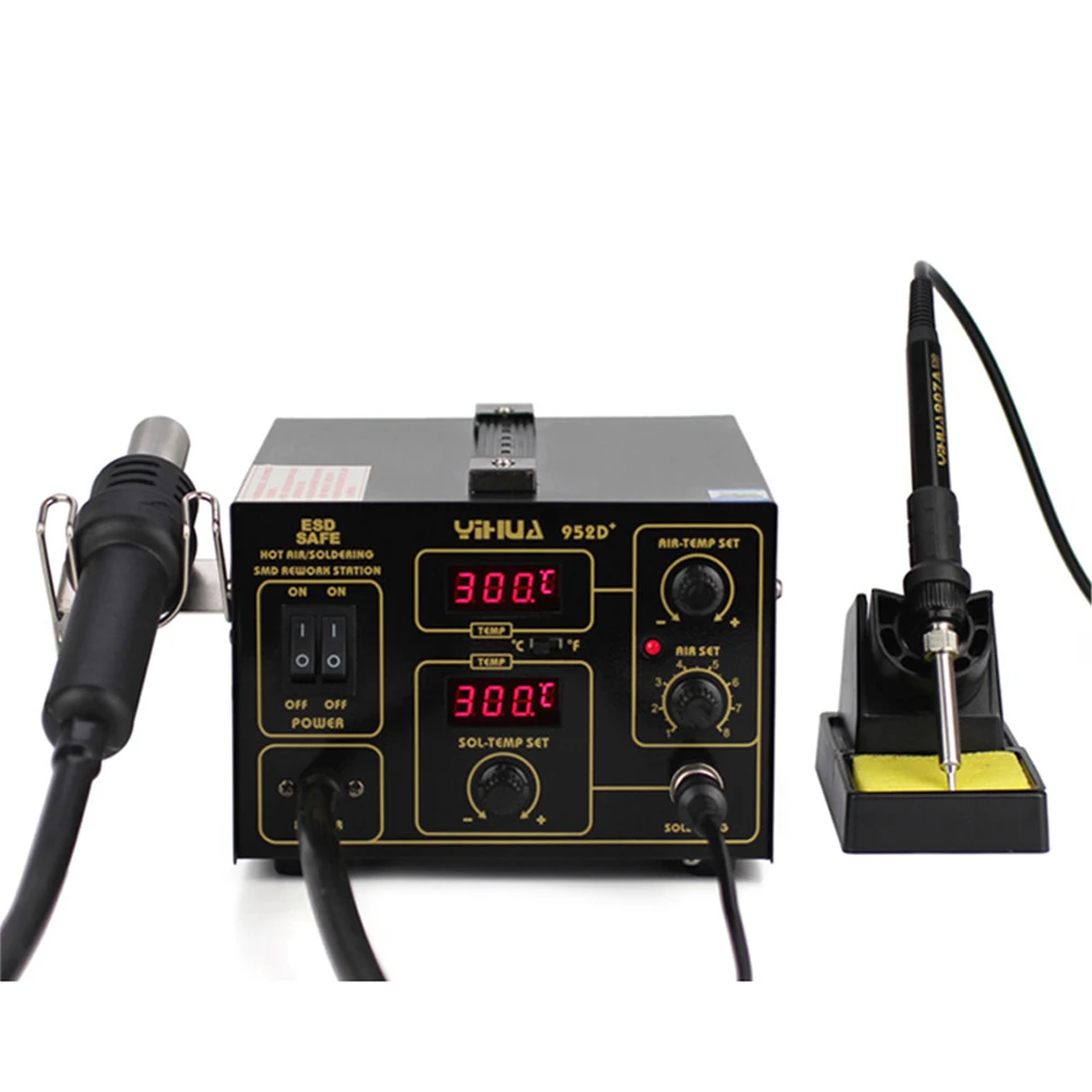 YIHUA952D+ welding table two-in-one dual display hot air table hot air gun welding table YIHUA952D+
YIHUA952D+ welding table two-in-one dual display hot air table hot air gun welding table YIHUA952D+