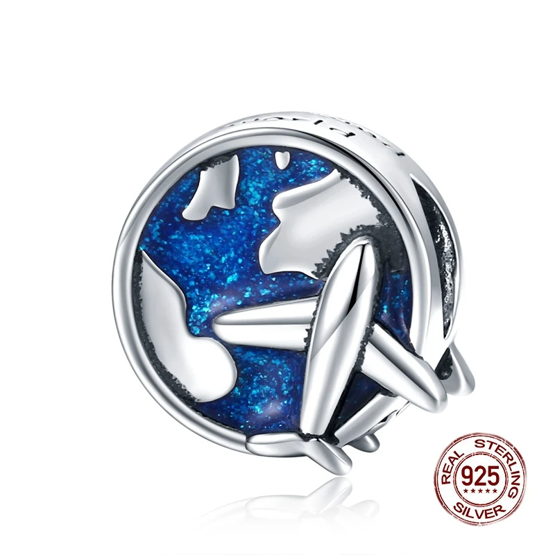 Travel Around the World Charm Real 925 Sterling Silver Airplane Sky Cloud Beads for DIY Bracelet Jewelry Making Souvenir Gift
Travel Around the World Charm Real 925 Sterling Silver Airplane Sky Cloud Beads for DIY Bracelet Jewelry Making Souvenir Gift