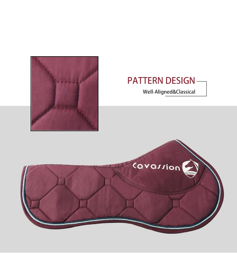 Cavassion Equine Correction Half Saddle Pad when Riding Horses on Horse Back Cavassion Equine Correction Half Saddle Pad when Riding Horses on Horse Back