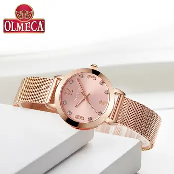 OLMECA Fashion Casual Luminous Diamond Encrusted Smart Quartz Watch Mesh Band Creative Luminous Waterproof Women Wristwatch 
OLMECA Fashion Casual Luminous Diamond Encrusted Smart Quartz Watch Mesh Band Creative Luminous Waterproof Women Wristwatch