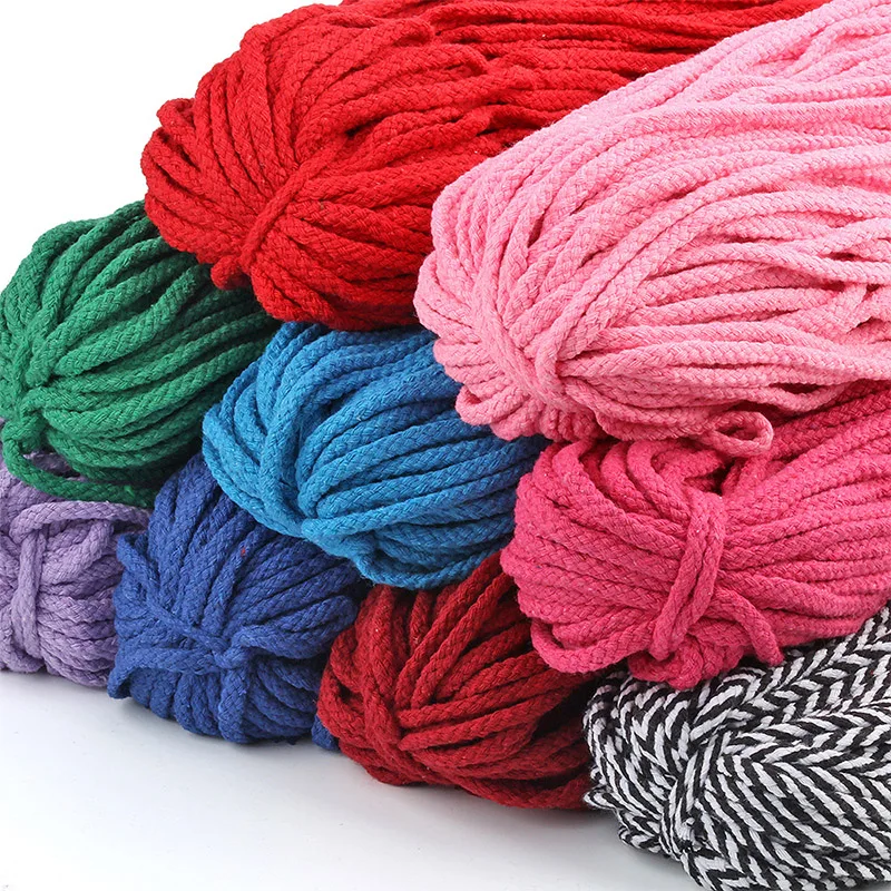 5yards/lot Colorful 5mm Cotton Cord Twisted Rope High Tenacity Macrame DIY Textile Craft Woven String Home Decoration Touw
5yards/lot Colorful 5mm Cotton Cord Twisted Rope High Tenacity Macrame DIY Textile Craft Woven String Home Decoration Touw